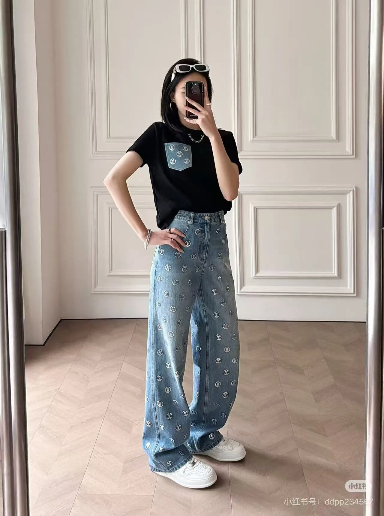 Louis Vuitton/Louis Vuitton presbyopic pocket chain short sleeves
